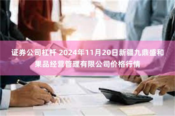 证券公司杠杆 2024年11月20日新疆九鼎盛和果品经营管理有限公司价格行情