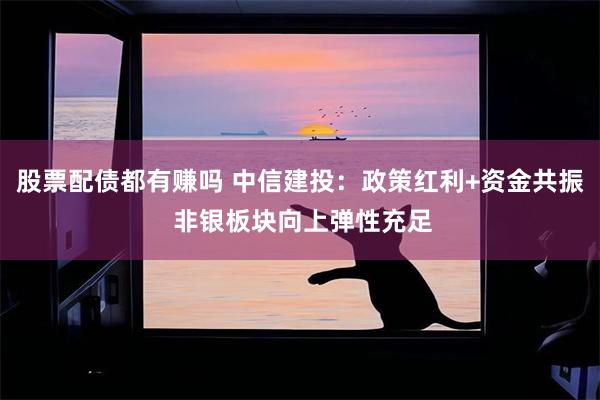 股票配债都有赚吗 中信建投：政策红利+资金共振 非银板块向上弹性充足